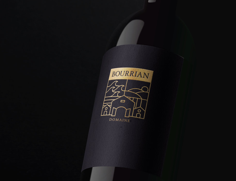 DOMAINE DU BOURRIAN 葡萄酒品牌VI设计